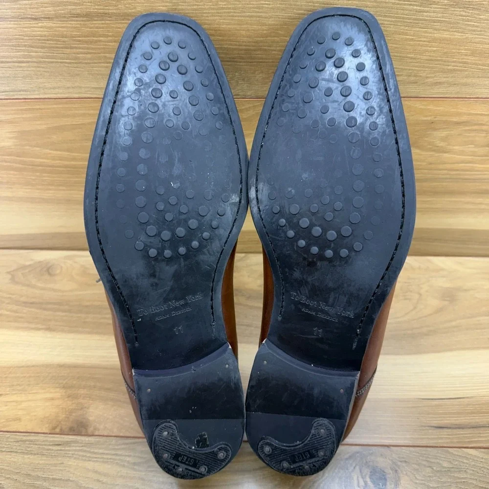 To Boot Brampton Oxfords Mens 11 Brown Leather Formal‎ Wedding Business